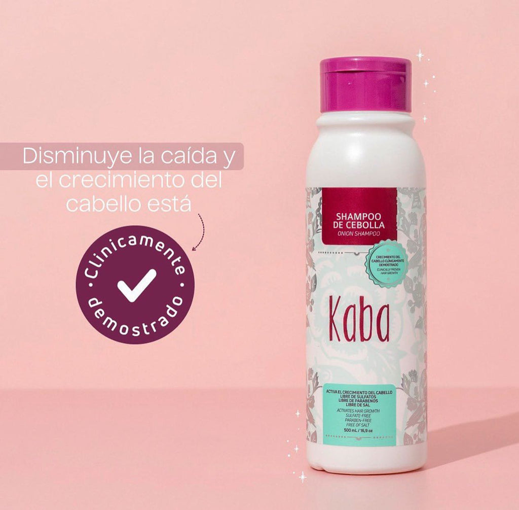 Kaba Shampoo de Cebolla: Despierta el Crecimiento de tu Cabello