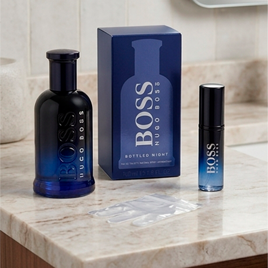 Kit de Lujo Boss Night: Perfume 100ml + Perfumero de Viaje Recargable